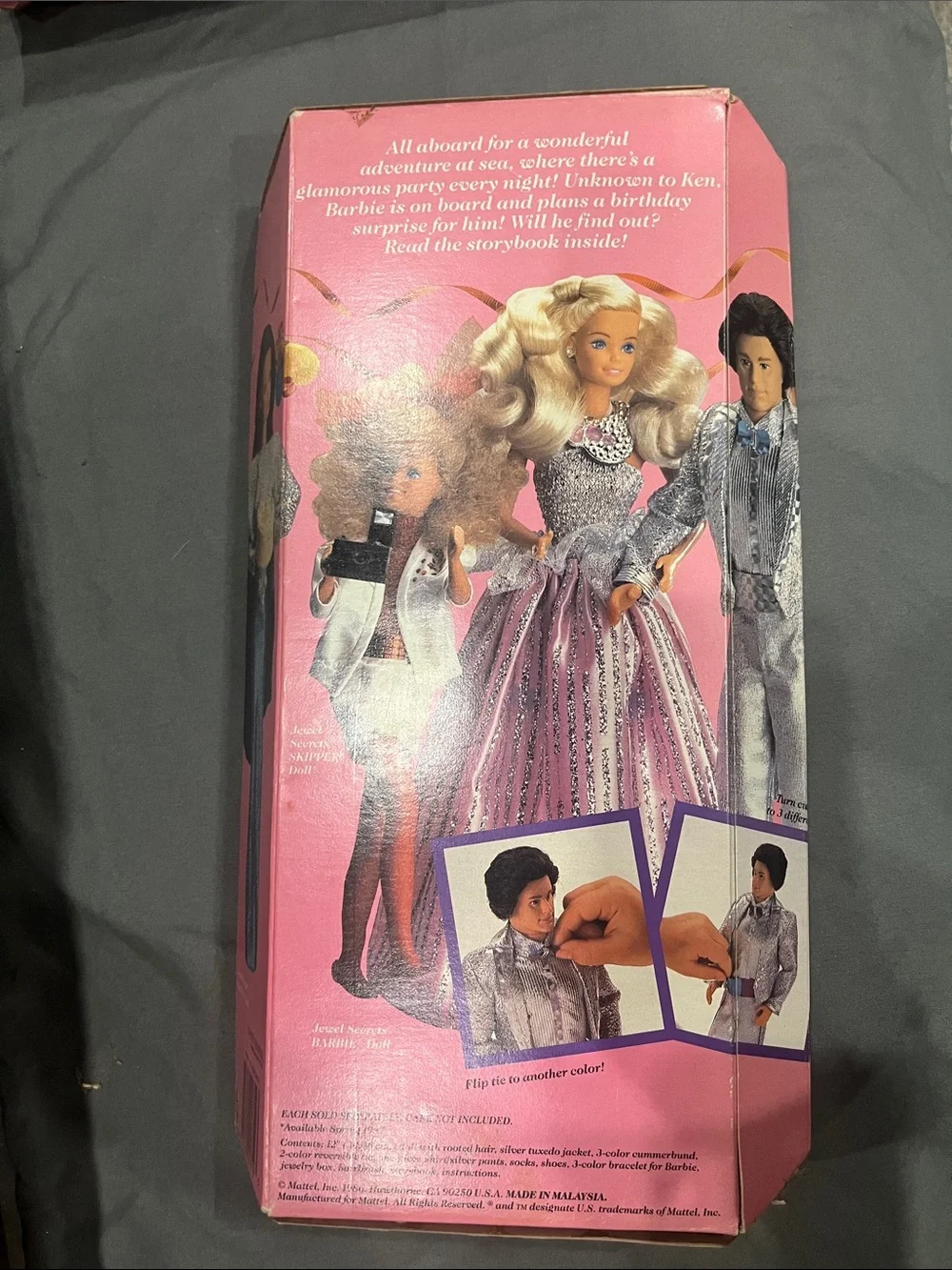 vintage 1986 Mattel Barbie Jewel Secrets Ken Doll (#1719) NRFB